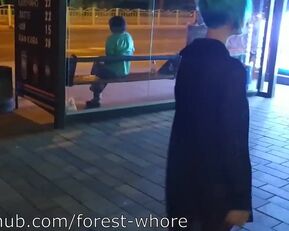 Watch forest whore ForestWhitore get wild with stranger in public toilet