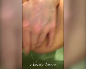 Natus Amare gets naughty in the bathroom with anal dildo, rosebud, and prolapse play