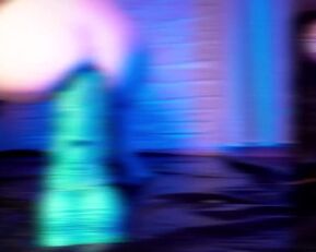 Stacy Bloom masturbates with a huge rubber dildo in her tight asshole!