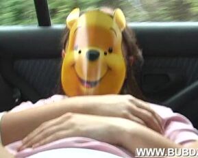 Watch Bubdzia's public car trip prolapse fisting with pleasure