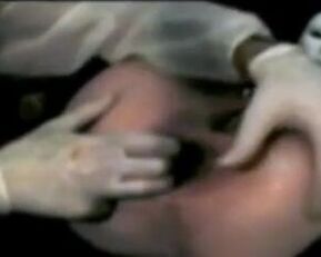 Watch this wife get her ass stretched by huge dildos & toys