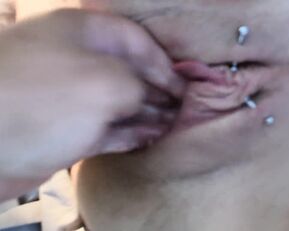 Mature wife gets kinky with fisting and prolapse in public