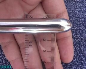 Mature Asian wife indulges in multiple lesbian dildo insertions & swallows cum