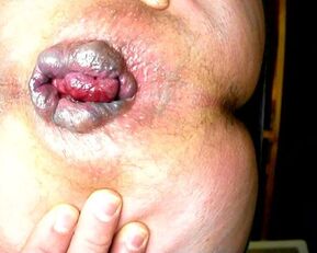 My tight ass is stretched wide open wide open