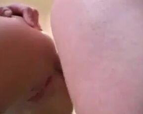 Amateur couple squirts from anal prolapse