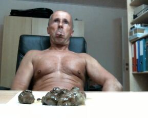 Watch OLibrius71 get drenched in pee & spit in a cum-filled mouth