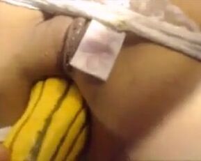 Watch how this amateur gets her prolapsed asshole wrecked with extreme insertions in stockings & panties