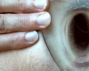 Olibrius71 goes wild with massive dildo in her tight ass - prolaps!