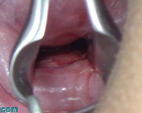 Kinky Japanese MILF Inseminates and Creampies Uterus Cam