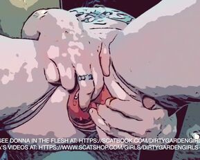 Watch Donna's dirty prolapse animation with piss and solo action