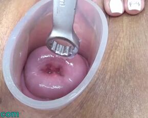 Watch as this Japanese MILF gets her tight ass drilled while her husband watches inside her!