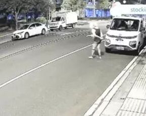 Watch this Asian BBW get dominated in public by a male officer while running in handcuffs