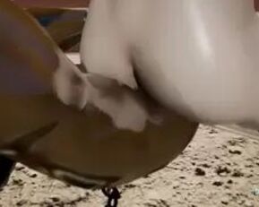 Get ready for some intense fisting and anal action in this hentai 3D video!