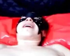 Watch as this amateur gets her clamped pussy filled with toys and dildos