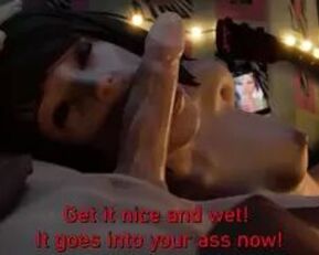 Horny anime babe craves DP action!