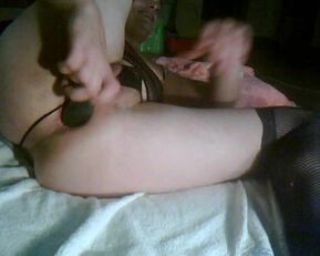 anal dildo fuck and prolapse