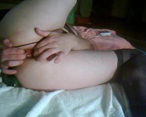 anal dildo fuck and prolapse